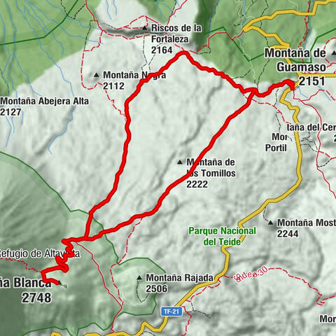 La Orotava - Huevos del Teide - Montaña Blanca - El Portillo