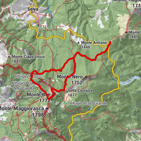 Ferriere - Sella Costazza - Groppo delle Ali - Monte Bue