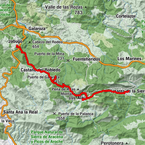 Jabugo - Castaño - Linares de la Sierra