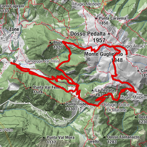 Zone - Rifugio Malpensata - Monte Guglielmo - Chiesetta Almici