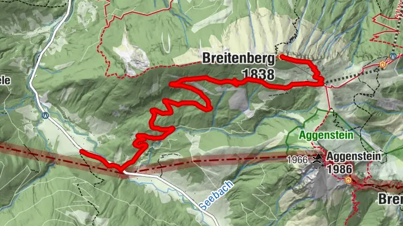 Randonnée de Achtal au sommet du Breitenberg