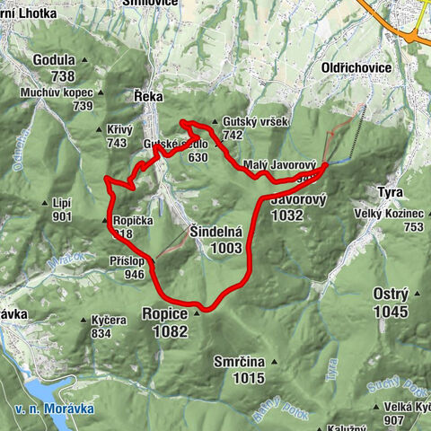 U Martina - Ropička - Javorový - Malý Javorový