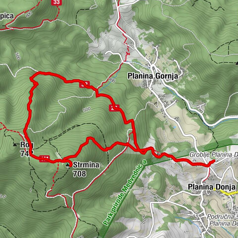 kapela svetog Jurja - Strmina - Planinarski dom "Lipa Rog" - kapela Hrvatskih mučenika