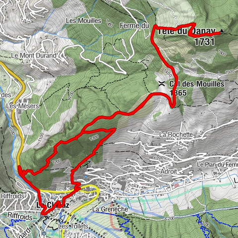 La Clusaz - Ferme du Danay - Tête du Danay - Église Sainte-Foy