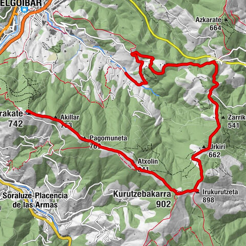 Karakate - Kurutzebakarra - Irukurutzeta - Sallobente-Ermuaran