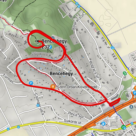 Velence - Szent Orbán Kisvendéglő - Bencehegy - Bence-hegy