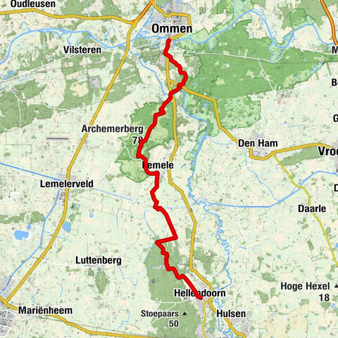 Dorpskerk - Jhr. J. Hora Siccama-hoogte - Archemerberg - Ommen