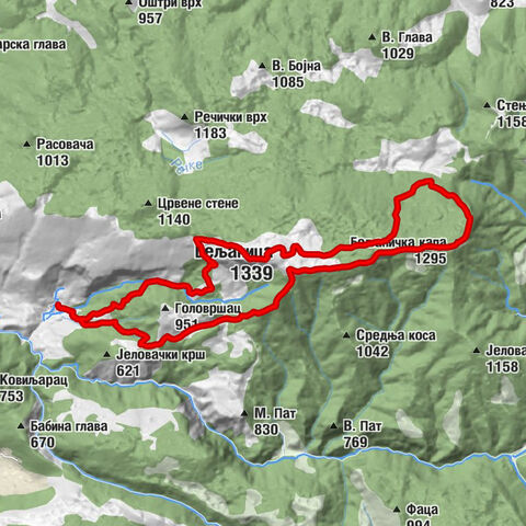 Izvor Lisine - Велики бук - Бељаница - Бељаничка капа