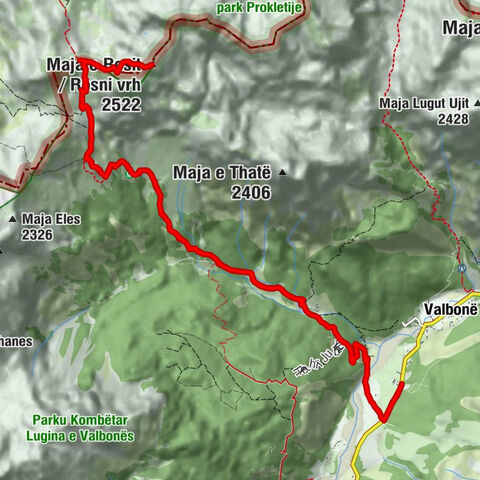 Bujtina Izet Selimaj - Ćafa e Farumit - Maja e Rosit / Rosni vrh - Natyra