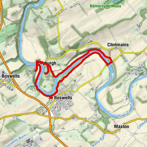 Dryburgh - Dryburgh Mains - Bass Hill - Scottish Borders
