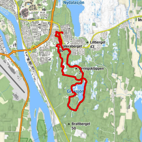 Carlslid - Orringskläppen - Gråleraberget