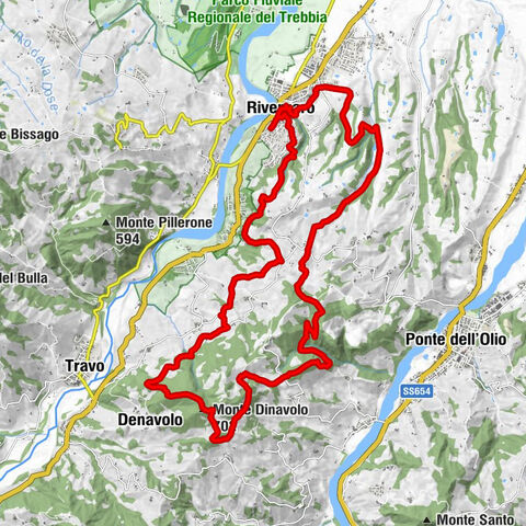 Rivergaro - Casa Montebello - Aguzzafame - Monte Dinavolo