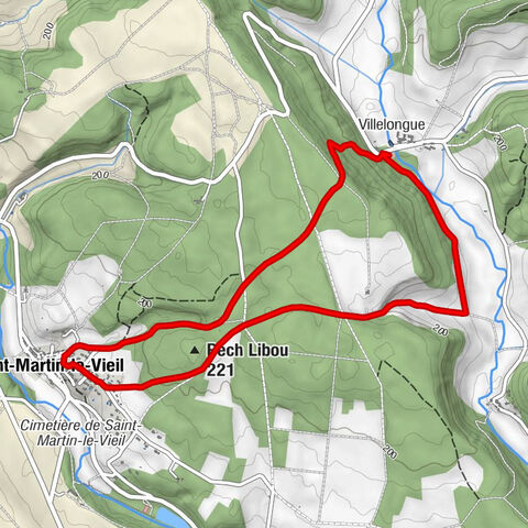 Villelongue - Pech Libou - Saint-Martin-le-Vieil
