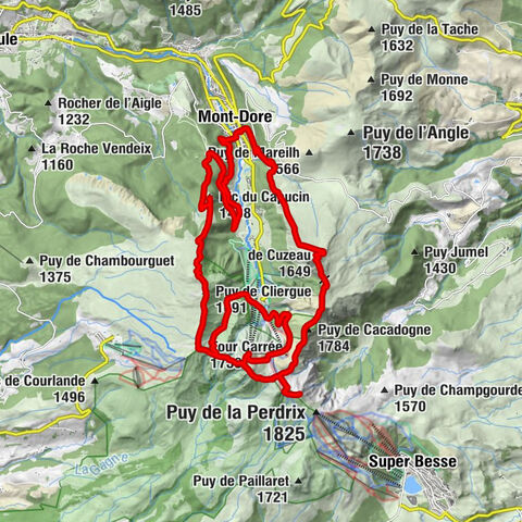 Mont-Dore - Puy Redon - Puy de Sancy - Roc de Cuzeau