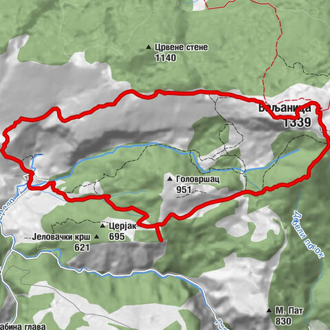 Велики бук - Бељаница - Lisinski raj - Водопад
