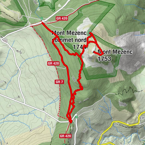 Borée - Mont Mézenc - Mont Mézenc sommet nord - Chaudeyrolles