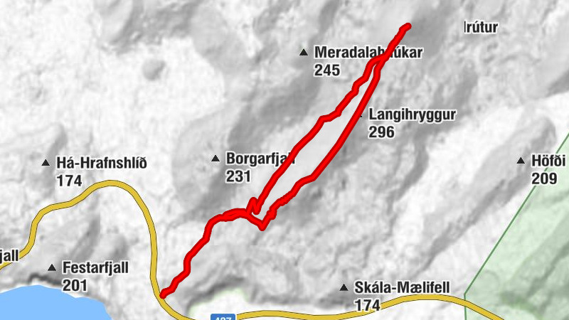 Grindavíkurbær - Viewpoint N - Langihryggur - Stóri-Hrútur