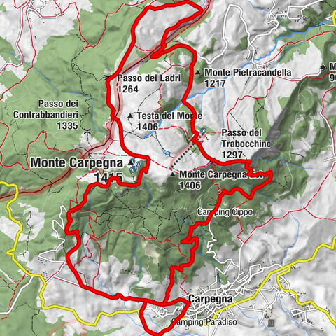 Carpegna - Monte Pietracandella - Monte Carpegna