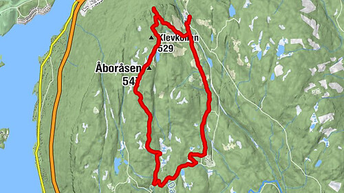 Hole - Jørgenhytta - Åboråsen - Klevkollen