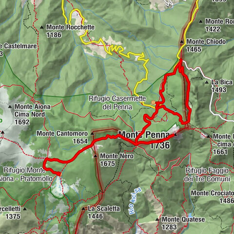 Bedonia - Rifugio Monte Aiona - Pratomollo - Monte Penna - Santo Stefano d'Aveto