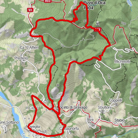 Noveglia - Castagnorfa - Pizzo d'Oca - Trattoria Val Noveglia