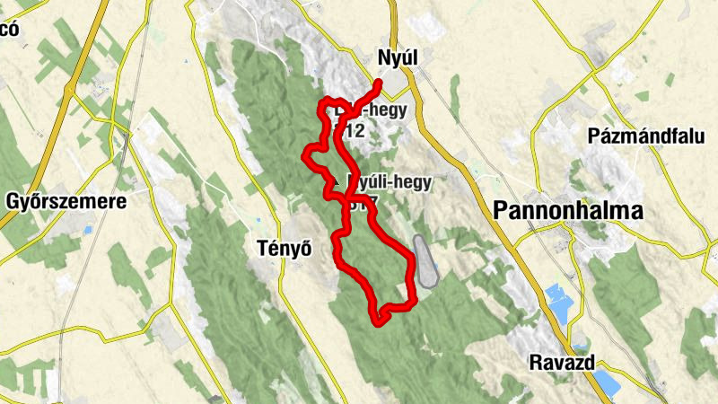 Szent Donát kápolna - Szent Pál-hegy - Nyúli-hegy - Lila-hegy