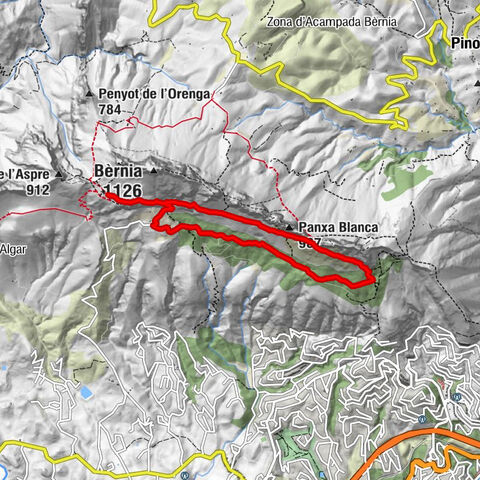 Cases del Runar - Panxa Blanca - Alt de la Penya - Forat de Bèrnia