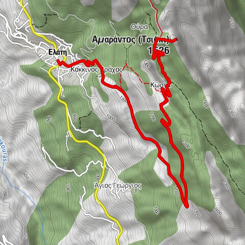 Παπαναστασίου - Κώστα - Αμαράντος (Τσιόκι) - Ελάτη