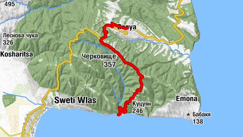 Елинор - Баня - Черковище - Бургас