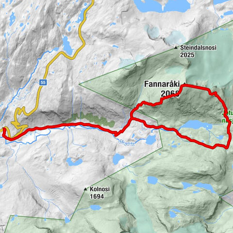 Luster - Fannaråkhytta - Fannaråki - Fannaråknosi