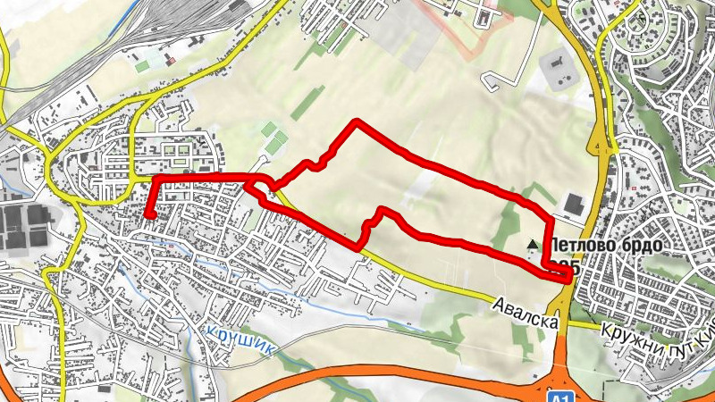 Железник - Нови Железник - Стари Вук - Петлово брдо