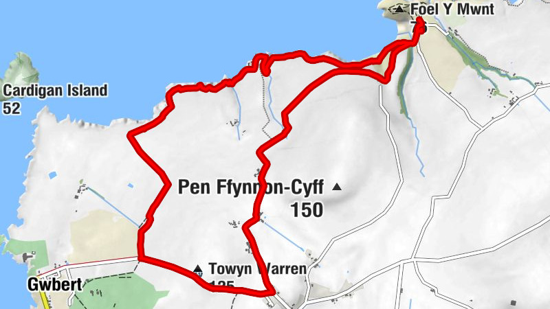 Mwnt - Towyn Warren - Ogof Filast - Holy Cross Church