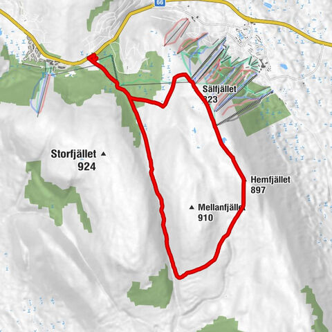 Malung-Sälens kommun - Hemfjället - Sälfjället - Snögubben