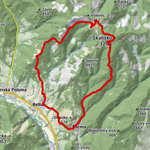 Čučma - Volovec - Skalisko