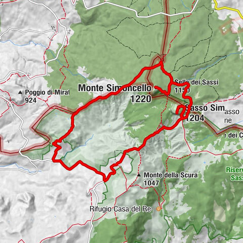 Sestino - Simoncellino - Monte Simoncello - Sasso Simone