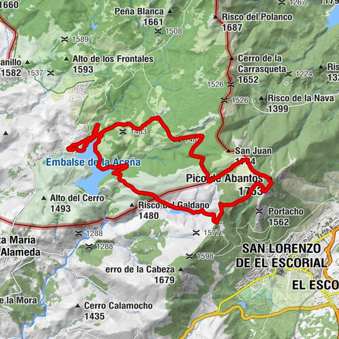 El Risco del Águila - Abantos - Pico de Abantos - Portillos de Pozos de Nieve