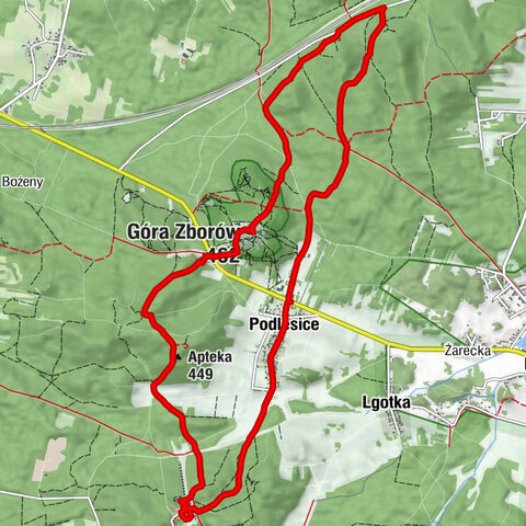 Zamek - Apteka - Góra Zborów - Kawiarnia przy Zamku
