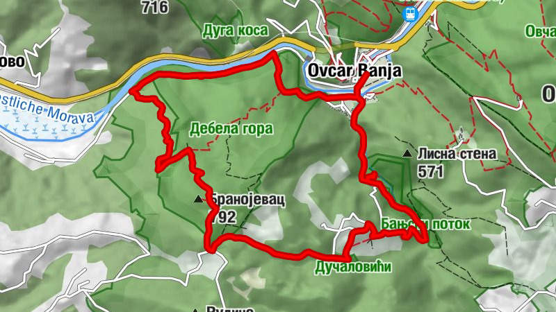 ЛиГонго - Овчар Бања - Кађеница - Бранојевац