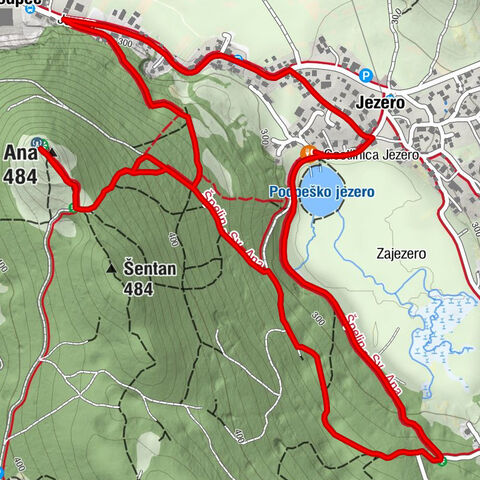 Brezovica - Sveta Ana - Podpeč - Gostilnica Jezero