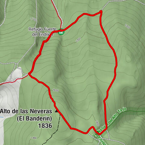 Refugio Fuente del Endrino - Fuente del Endrino - Alto de las Neveras (El Banderín)