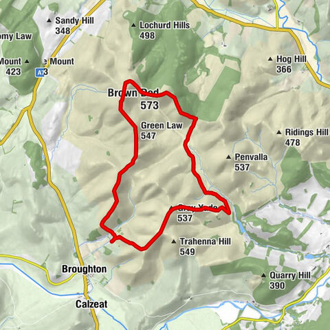 Scottish Borders - Pyked Stane Hill (Pyket Stave) - Brown Dod - Gray Yade