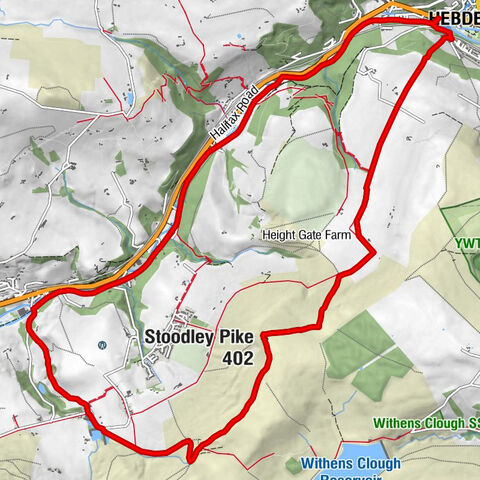 Hebden Bridge - Stoodley Pike - Lumbutts - Mytholm