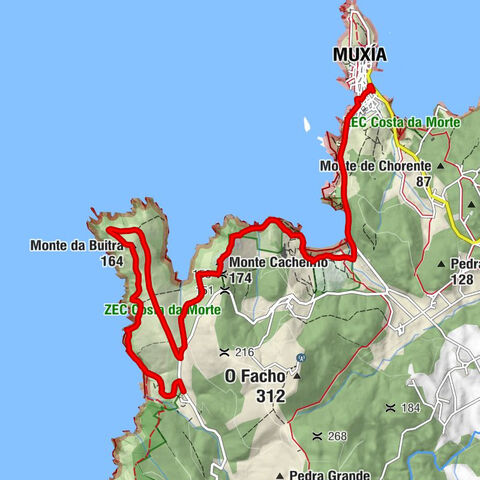 Muxía - Monte Cachelmo - Monte da Buitra - Morquintián