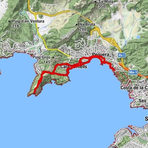 Calvià - Peguera - Cala Fornells - Cap Andritxol