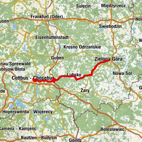 Cottbus - Chóśebuz - Kościół pw. Świętego Józefa Robotnika - Kościół pw.św. Jadwigi - Góra Ceglana