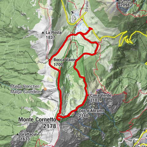 Cavedine - Monte Cornetto - Dos d'Abramo - Trento