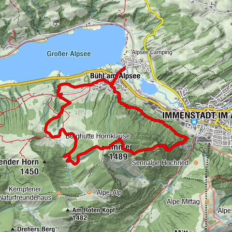 See - St. Stephan - Immenstädter Horn - Gasthaus zum Alpsee