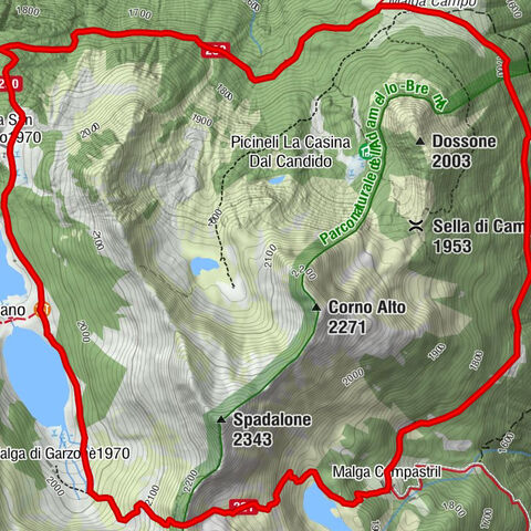 Caderzone Terme - Malga Campastril - Rifugio San Giuliano - Chiesa di San Giuliano