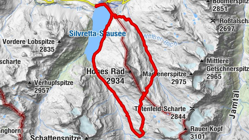 Restaurant Silvrettasee - Wiesbadener Hütte - Marienkapelle - Silvretta-Haus