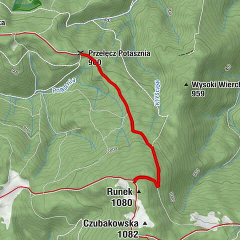 Runek - Przełęcz Potasznia
